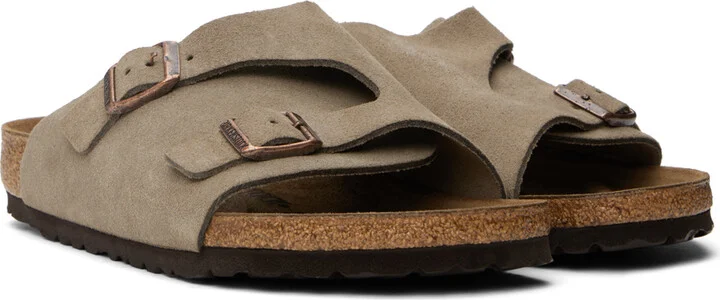 Birkenstock Taupe Regular Zürich Sandals - Image 4