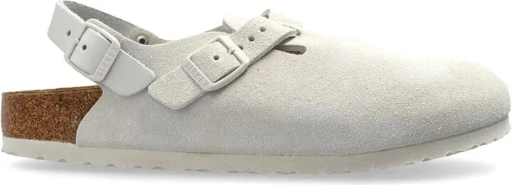 Birkenstock Tokio Antique White, Suede Leather Shoes