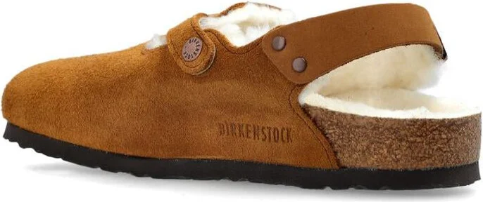 Birkenstock Tokio Shearling Suede Slippers - Image 3
