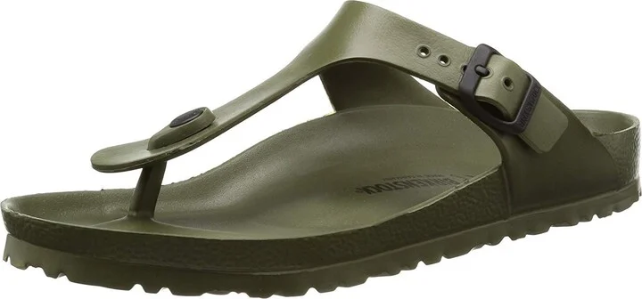 Birkenstock Unisex Adults Gizeh Toe Post EVA Lightweight Buckle Sandals - Khaki - W6/M4