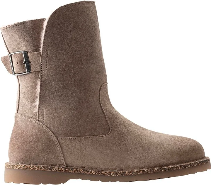 Suede/Shearling/Gray Taupe/Soft Pink