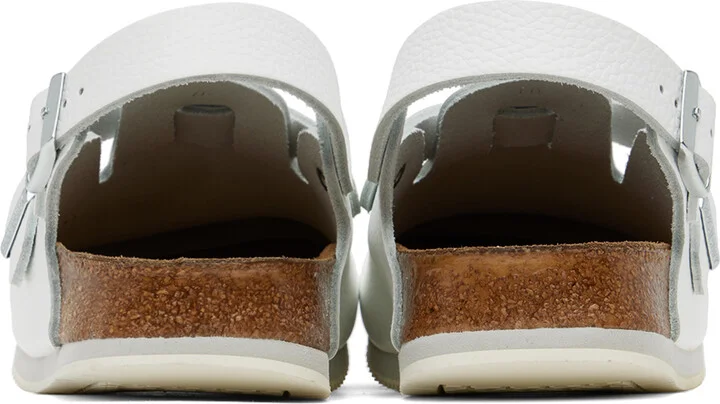 Birkenstock White Narrow Tokio Super Grip Loafers - Image 2