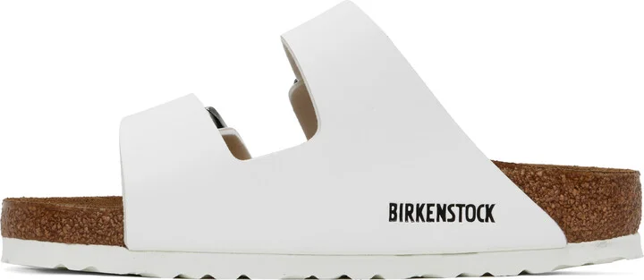 Birkenstock White Regular Arizona Sandals - Image 3