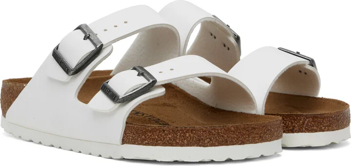 Birkenstock White Regular Arizona Sandals - Image 4