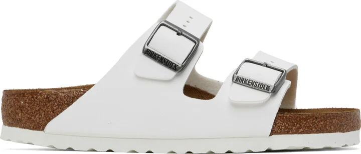 Birkenstock White Regular Arizona Sandals