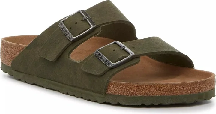Birkenstock Wide Width Arizona Vegan Desert Dust Slide Sandal