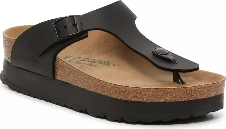 Birkenstock Wide Width Papillio by Birkenstock Gizeh Platform Sandal