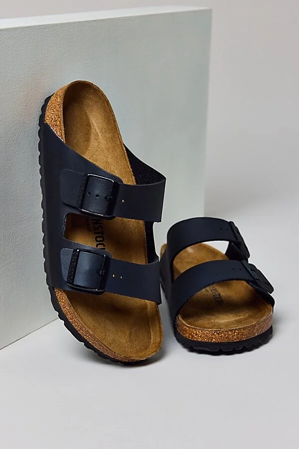 Birkenstock Women's Arizona Birko-Flor Sandal in Black
