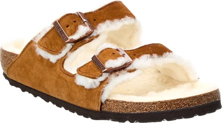 Birkenstock Women's Arizona Shearling Narrow Sandal