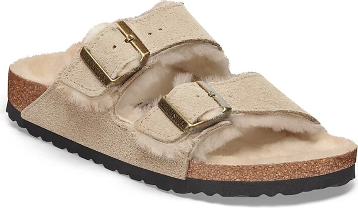 Birkenstock Women's Arizona Shearling Slide Sandals