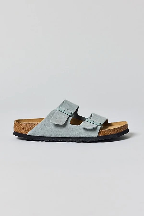 Birkenstock Women's Arizona Soft Footbed Leather Sandal in Sandcastle - Image 10