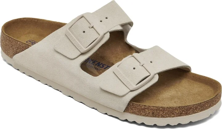 Birkenstock Women's Arizona Soft Footbed Suede Leather Sandals from Finish Line