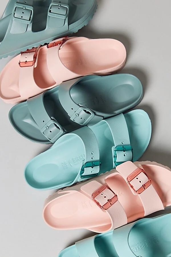 Birkenstock Women's Arizona Stealth Buckle EVA Sandal in Light Rose Eva - Image 4