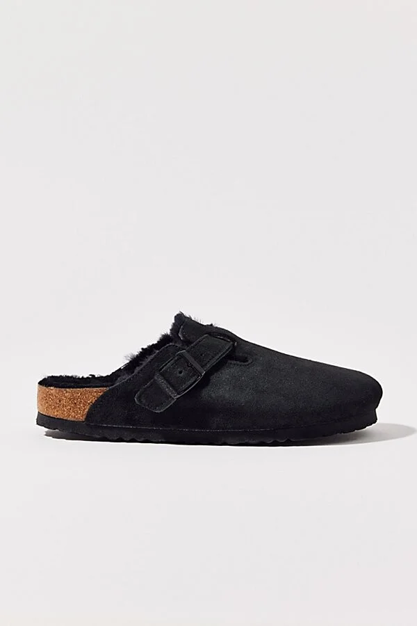 Birkenstock Women's Boston Shearling Clog in Mink at Urban Outfitters - Image 5