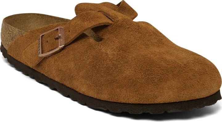 Birkenstock Women's Boston Soft Footbed Suede Leather Clogs from Finish Line