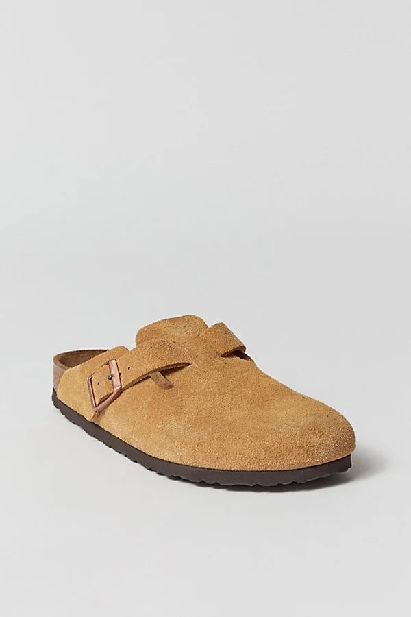 Birkenstock Women's Boston Suede Clog in Latte Cream - Image 2