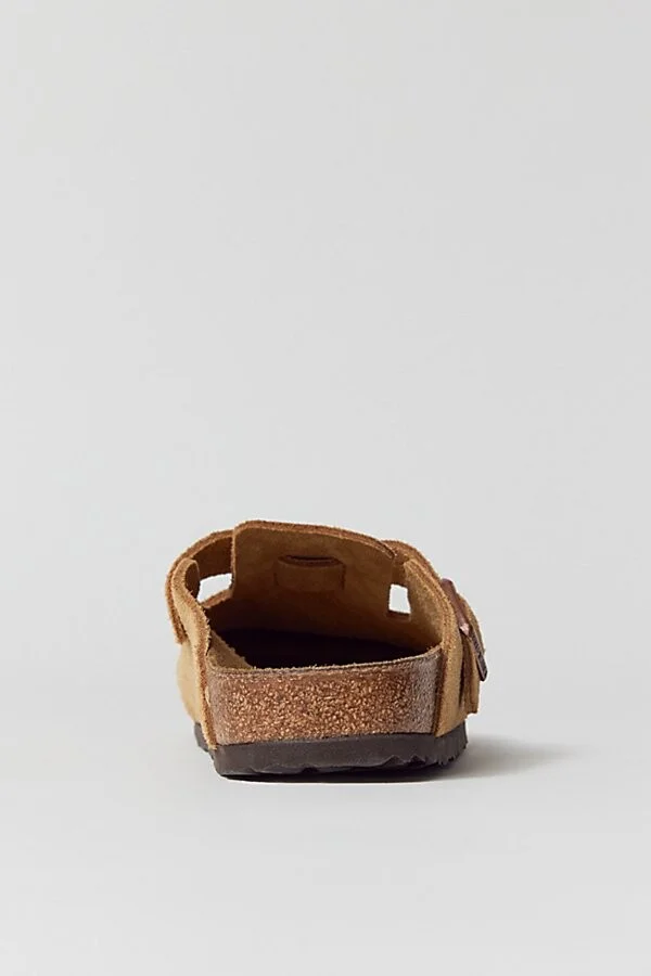 Birkenstock Women's Boston Suede Clog in Latte Cream - Image 3