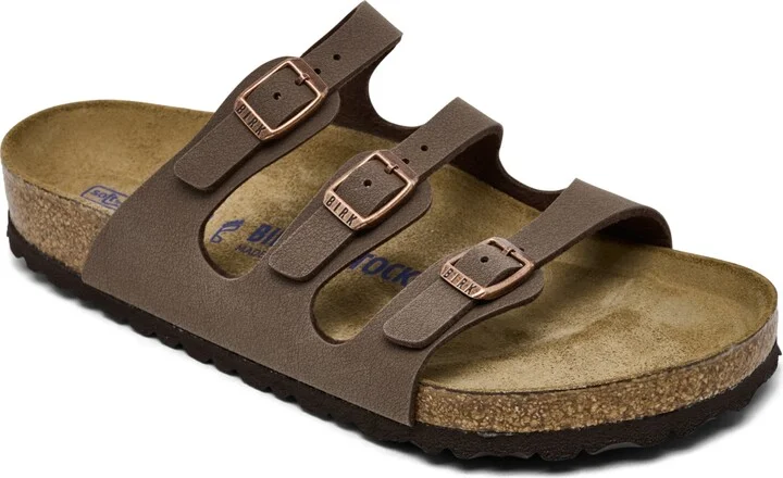 Birkenstock Women's Florida Birko-Flor Nubuck Soft Footbed Sandals from Finish Line