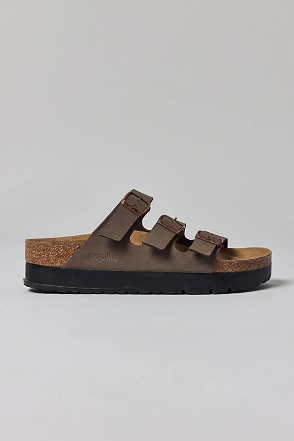 Birkenstock Women's Florida Flex Birko-Flor Platform Sandal in Mocha Birkibuc - Image 3