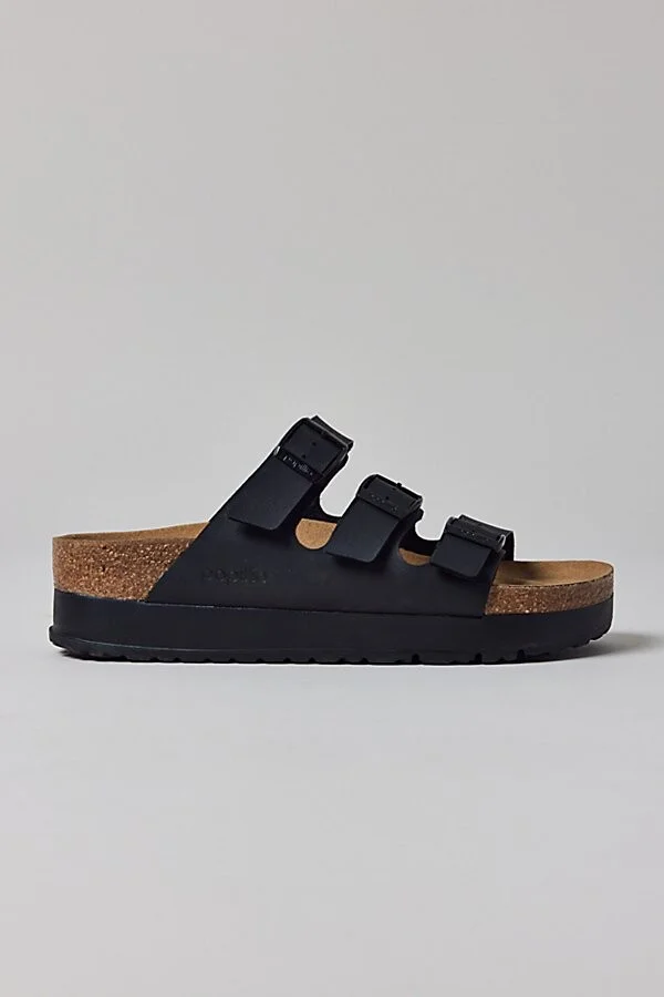 Birkenstock Women's Florida Flex Birko-Flor Platform Sandal in Mocha Birkibuc - Image 6