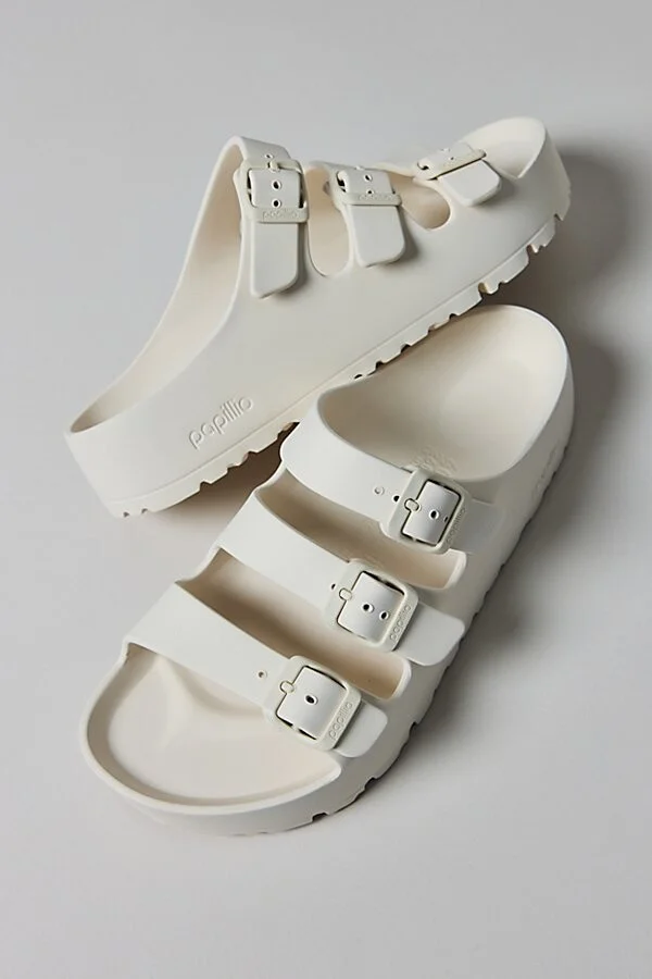 Birkenstock Women's Florida Flex Platform EVA Sandal in Eggshell - Image 4