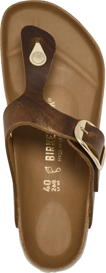 Birkenstock Women's Gizeh Big Buckle Oiled Leather Sandals from Finish Line - Image 5