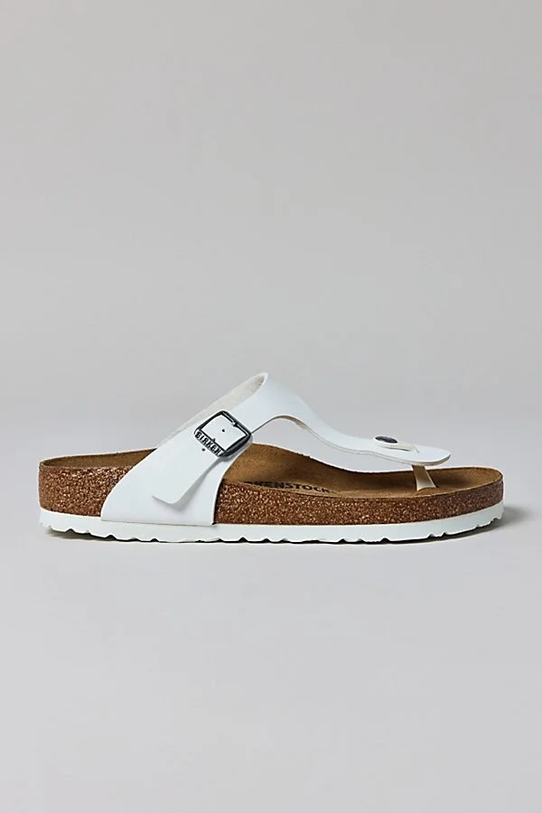 Birkenstock Women's Gizeh Birko-Flor Sandal in White - Image 3