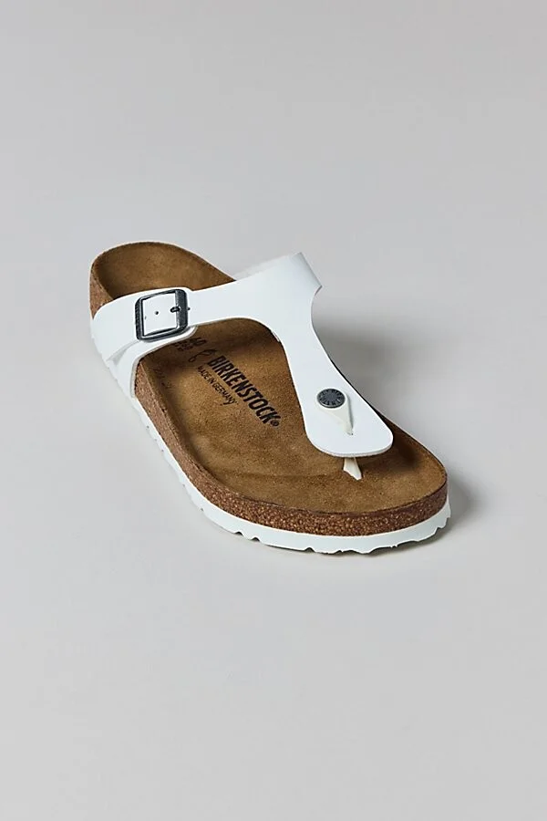Birkenstock Women's Gizeh Birko-Flor Sandal in White - Image 4