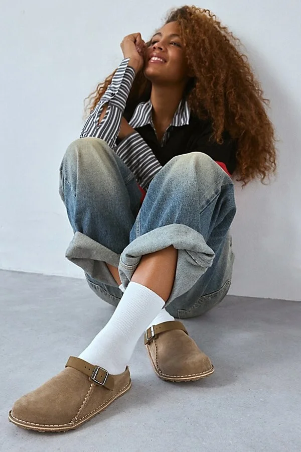 Gray Taupe Suede