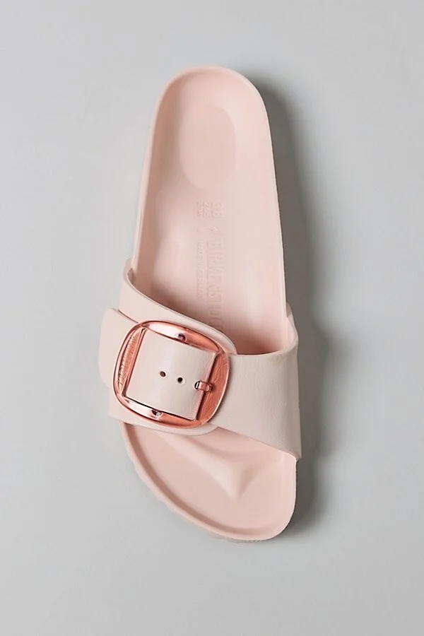 Birkenstock Women's Madrid Big Buckle EVA Sandal in Light Rose Eva