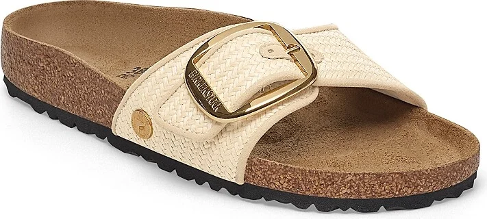 Birkenstock Women's Madrid Big Buckle Raffia Sandals