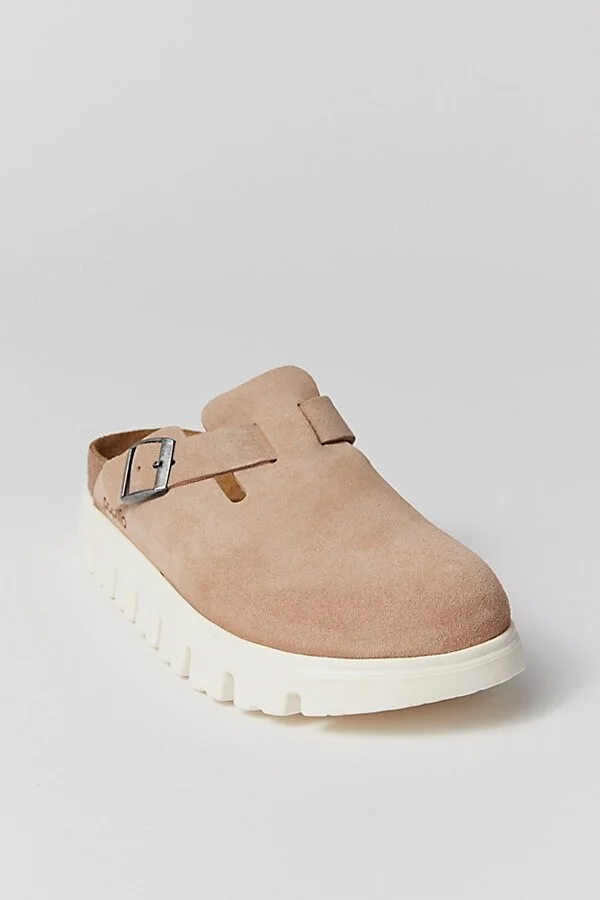 Birkenstock Women's Papillio Boston Chunky Suede Clog in Warm Sand - Image 3