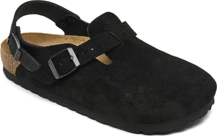 Birkenstock Women's Tokio Birkibuc Clogs from Finish Line