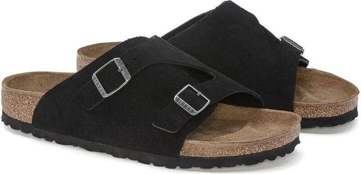 Birkenstock Zu¨Rich Black, Suede Leather Shoes - Image 2