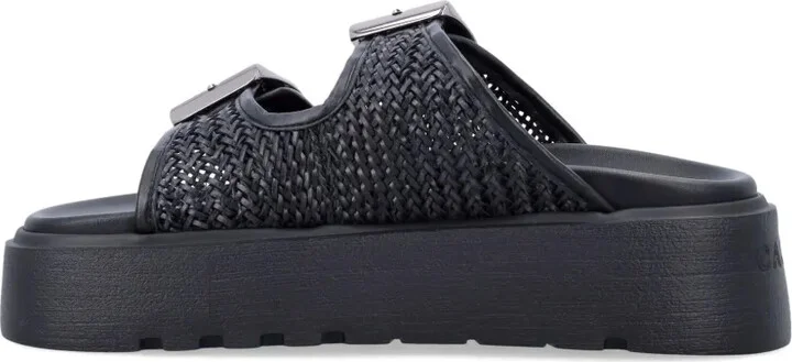 Birkly plaid-embellished platform sandals - Image 4