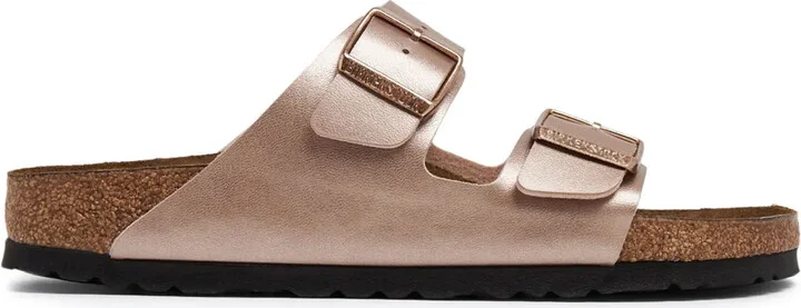 Birko-Flor leather slides