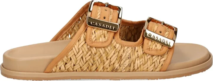 Birky woven double-buckle sandals