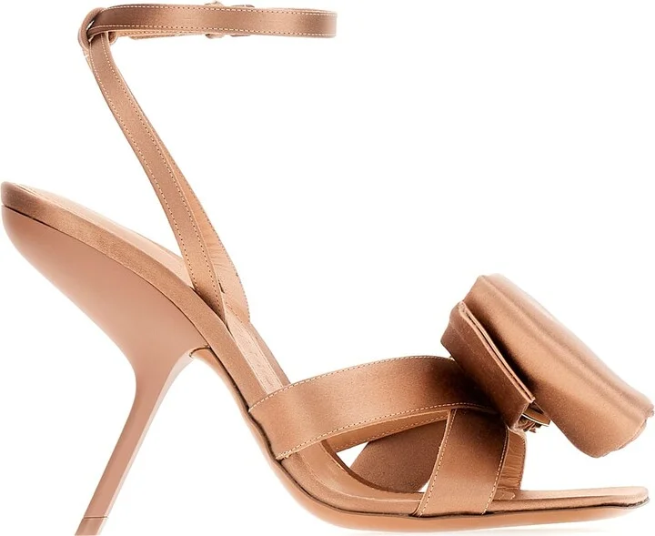 Biscuit Satin Helena Sandals