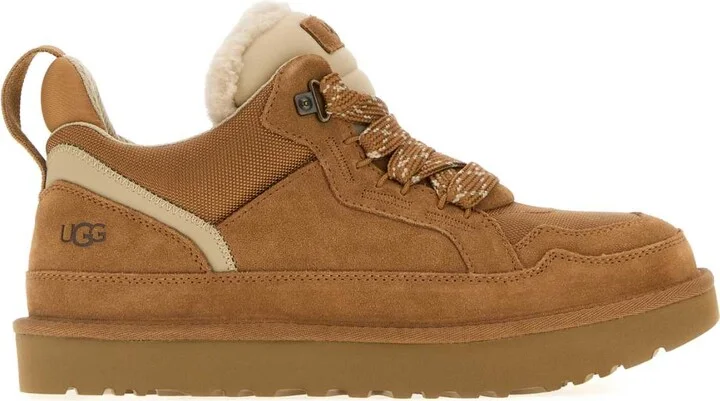 Biscuit Suede And Mesh Lowmel Sneakers