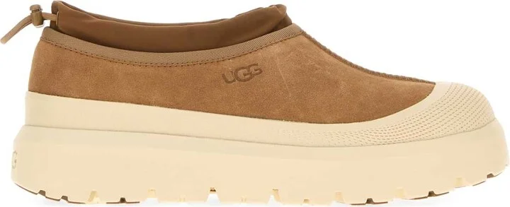 Biscuit Suede And Rubber Tasman Weather Hybrid Slip Ons
