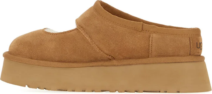 Biscuit Suede Bea Mary Jane Slippers - Image 3