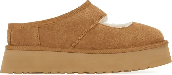 Biscuit Suede Bea Mary Jane Slippers