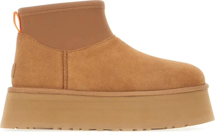Biscuit Suede Classic Mini Dipper Ankle Boots
