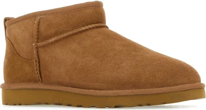 Biscuit Suede Classic Ultra Mini Ankle Boots - Image 2