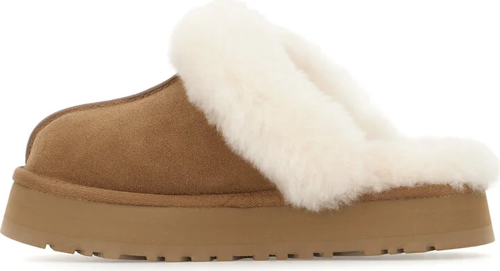 Biscuit Suede Disquette Slippers - Image 3