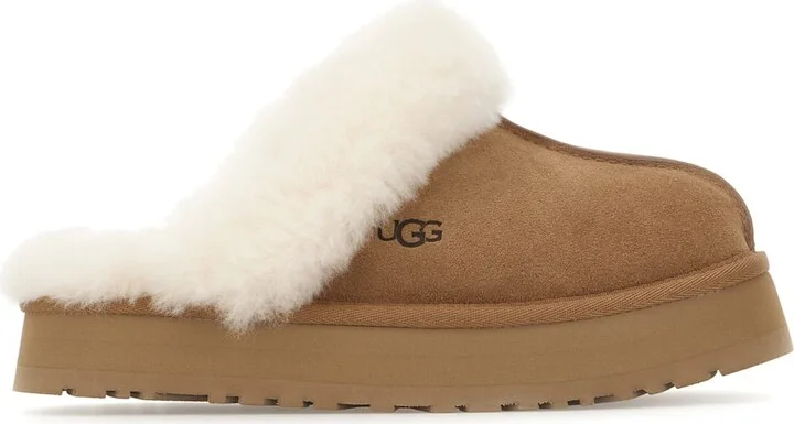 Biscuit Suede Disquette Slippers