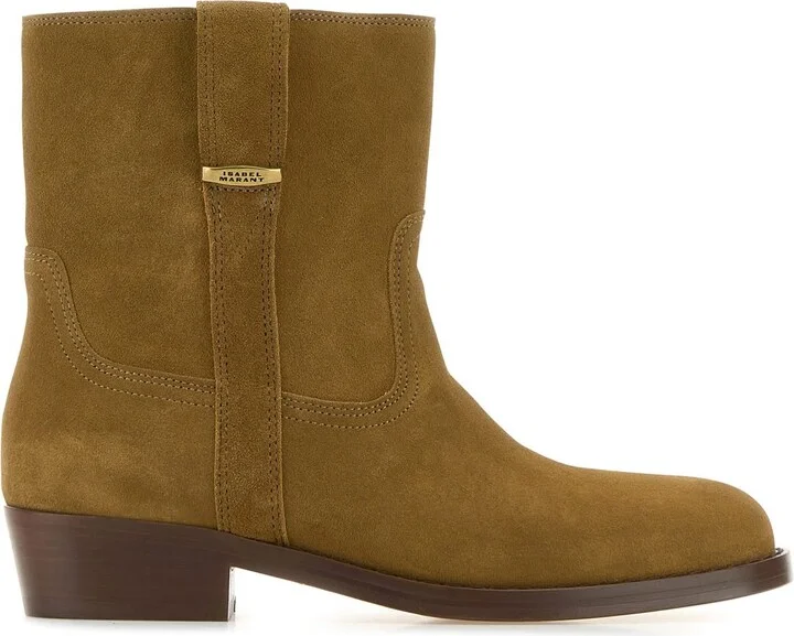 Biscuit suede Lylie ankle boots