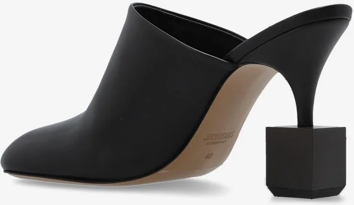 Bisou 90 Leather Mules - Image 2
