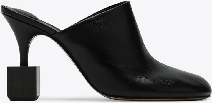Bisou 90 Nappa Leather Mules