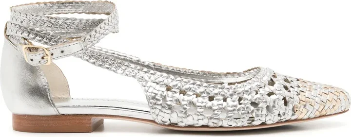 Bistrot leather ballerina shoes